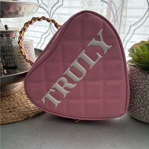 Truly, Los Angeles, pink heart purse
